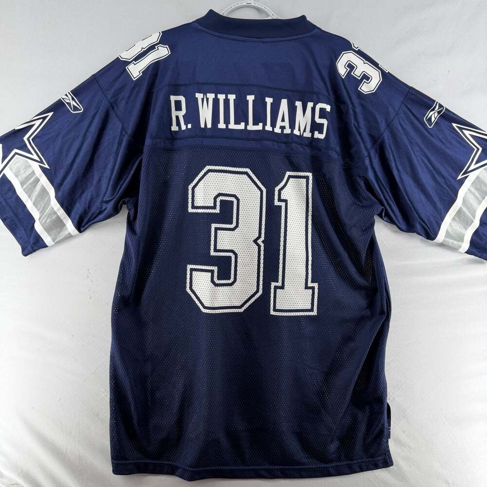 0770 Large Reebok Dallas Cowboys Roy Williams #31 NFL On Field Jersey